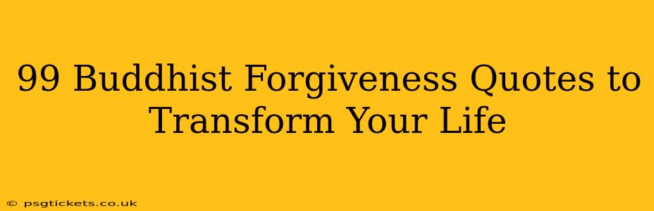 99 Buddhist Forgiveness Quotes to Transform Your Life