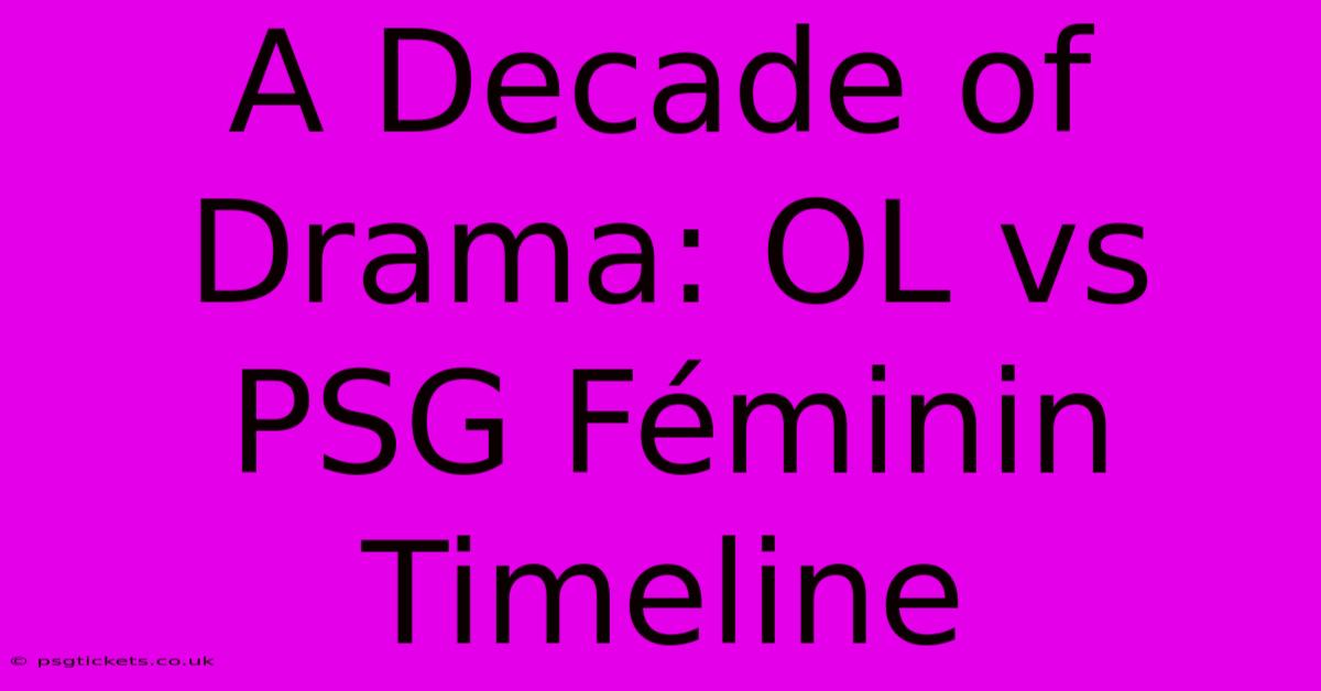 A Decade Of Drama: OL Vs PSG Féminin Timeline