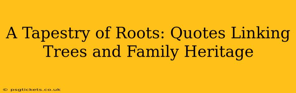 A Tapestry of Roots: Quotes Linking Trees and Family Heritage