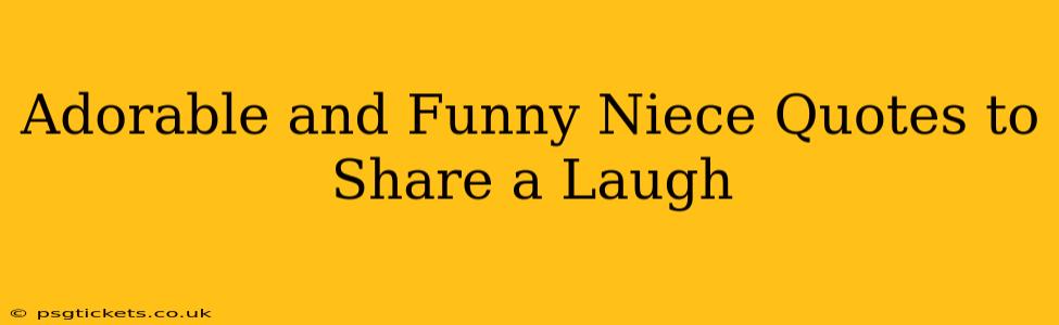 Adorable and Funny Niece Quotes to Share a Laugh