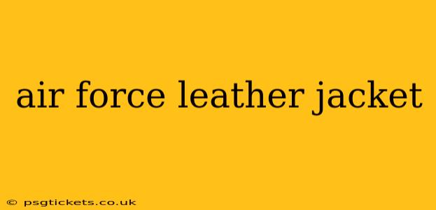 air force leather jacket