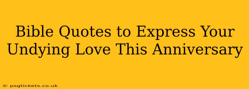 Bible Quotes to Express Your Undying Love This Anniversary