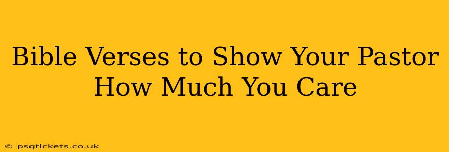 Bible Verses to Show Your Pastor How Much You Care