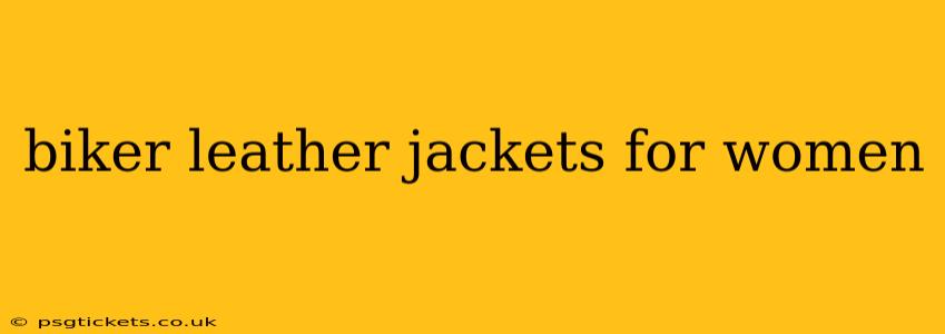 biker leather jackets for women