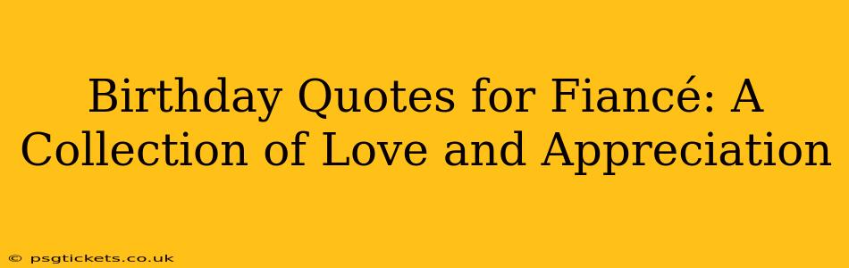 Birthday Quotes for Fiancé: A Collection of Love and Appreciation