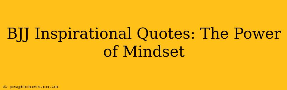 BJJ Inspirational Quotes: The Power of Mindset