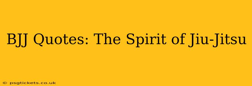 BJJ Quotes: The Spirit of Jiu-Jitsu