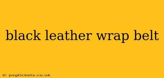 black leather wrap belt