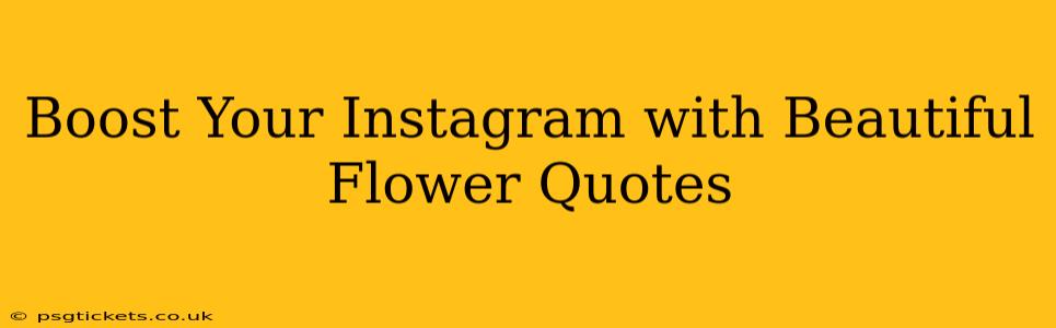 Boost Your Instagram with Beautiful Flower Quotes