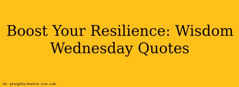 Boost Your Resilience: Wisdom Wednesday Quotes
