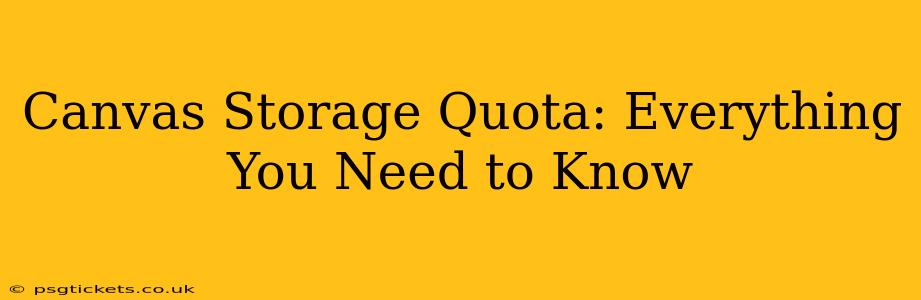 Canvas Storage Quota: Everything You Need to Know