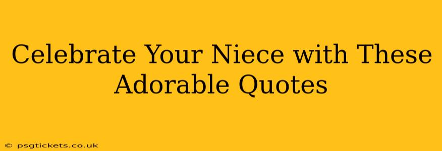 Celebrate Your Niece with These Adorable Quotes