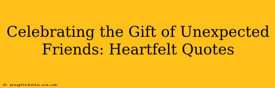 Celebrating the Gift of Unexpected Friends: Heartfelt Quotes