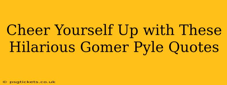 Cheer Yourself Up with These Hilarious Gomer Pyle Quotes