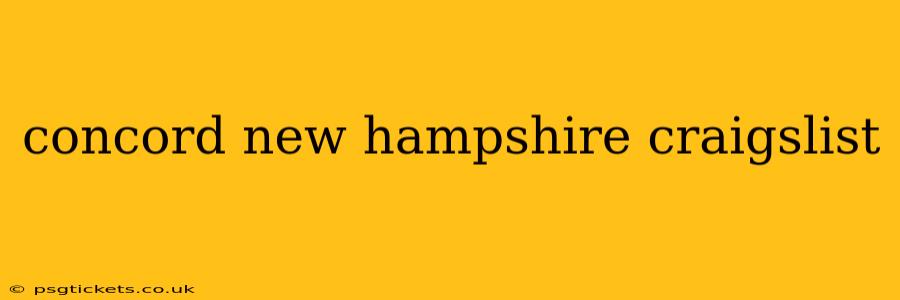 concord new hampshire craigslist