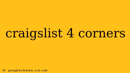 craigslist 4 corners