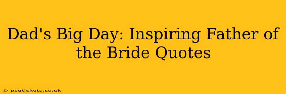 Dad's Big Day: Inspiring Father of the Bride Quotes