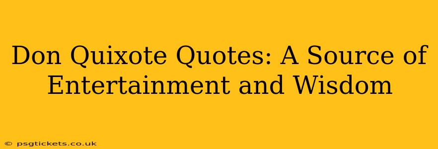 Don Quixote Quotes: A Source of Entertainment and Wisdom