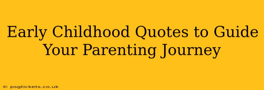 Early Childhood Quotes to Guide Your Parenting Journey