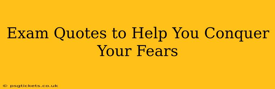 Exam Quotes to Help You Conquer Your Fears
