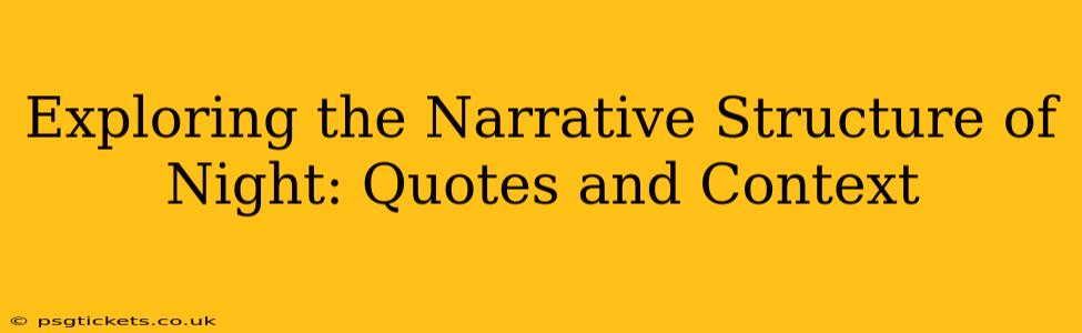 Exploring the Narrative Structure of Night: Quotes and Context