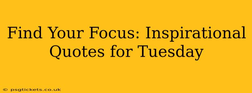 Find Your Focus: Inspirational Quotes for Tuesday