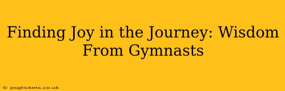 Finding Joy in the Journey: Wisdom From Gymnasts