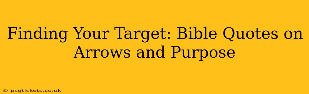 Finding Your Target: Bible Quotes on Arrows and Purpose