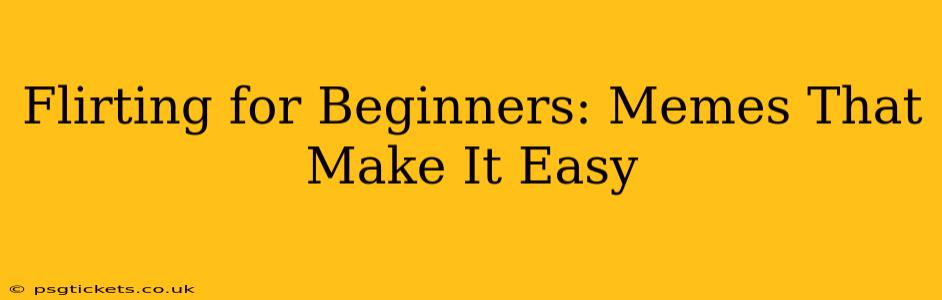 Flirting for Beginners: Memes That Make It Easy