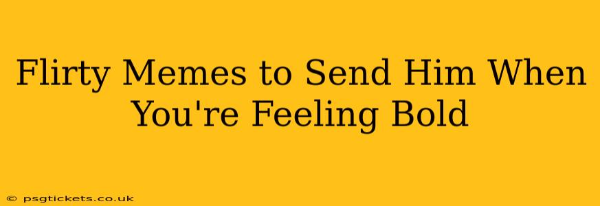 Flirty Memes to Send Him When You're Feeling Bold