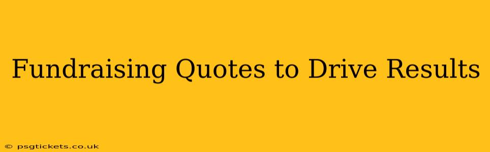 Fundraising Quotes to Drive Results