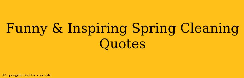 Funny & Inspiring Spring Cleaning Quotes