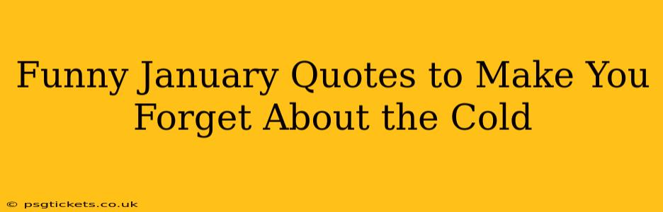 Funny January Quotes to Make You Forget About the Cold