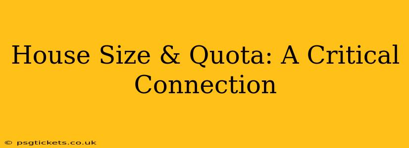 House Size & Quota: A Critical Connection