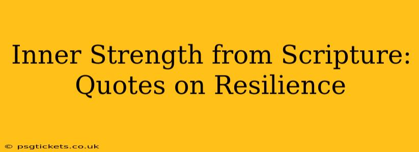Inner Strength from Scripture: Quotes on Resilience