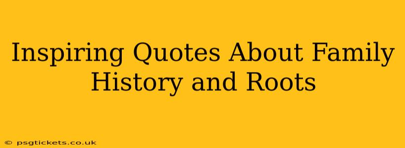 Inspiring Quotes About Family History and Roots