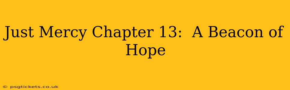 Just Mercy Chapter 13:  A Beacon of Hope