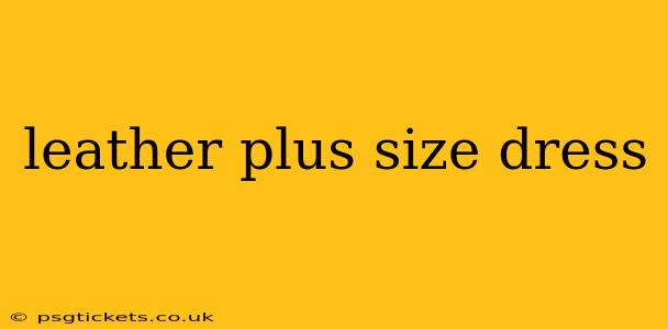 leather plus size dress