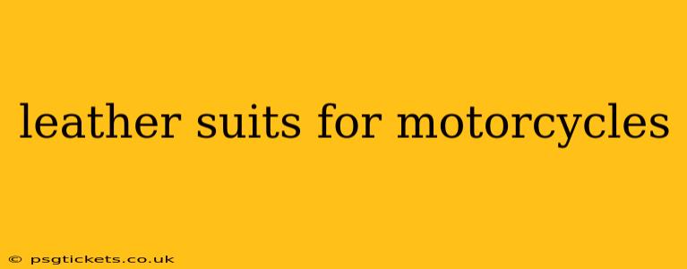 leather suits for motorcycles