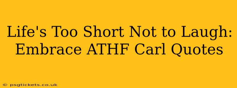 Life's Too Short Not to Laugh: Embrace ATHF Carl Quotes