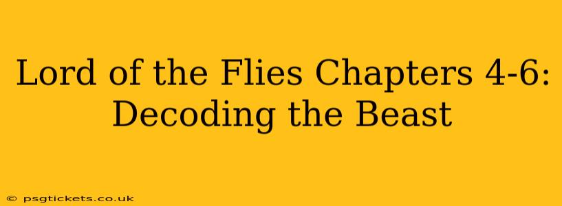 Lord of the Flies Chapters 4-6: Decoding the Beast