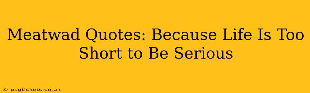 Meatwad Quotes: Because Life Is Too Short to Be Serious