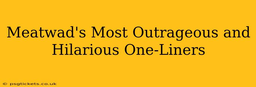 Meatwad's Most Outrageous and Hilarious One-Liners