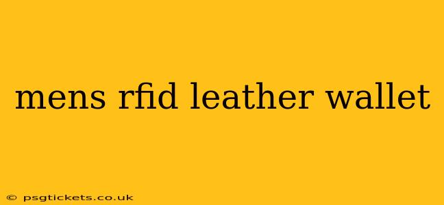 mens rfid leather wallet