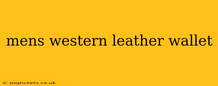 mens western leather wallet