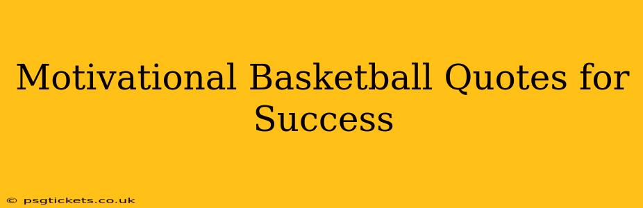 Motivational Basketball Quotes for Success