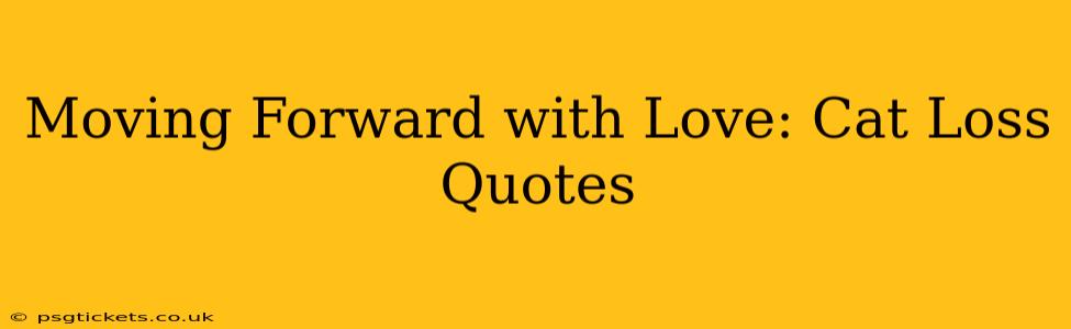 Moving Forward with Love: Cat Loss Quotes