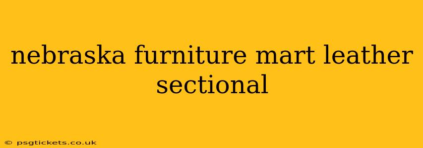 nebraska furniture mart leather sectional