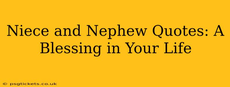 Niece and Nephew Quotes: A Blessing in Your Life