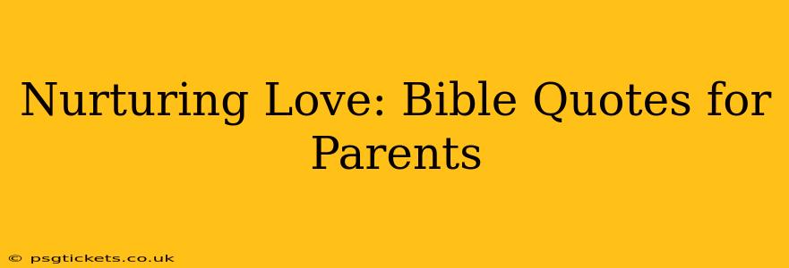 Nurturing Love: Bible Quotes for Parents